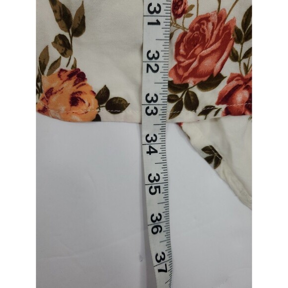 Justify Hi-lo Floral Peasant Dress Asymmetrical SM White Boho Maxi Cap - Picture 5 of 9